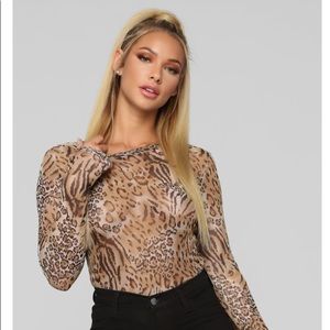 Fashion Nova Sheer Top